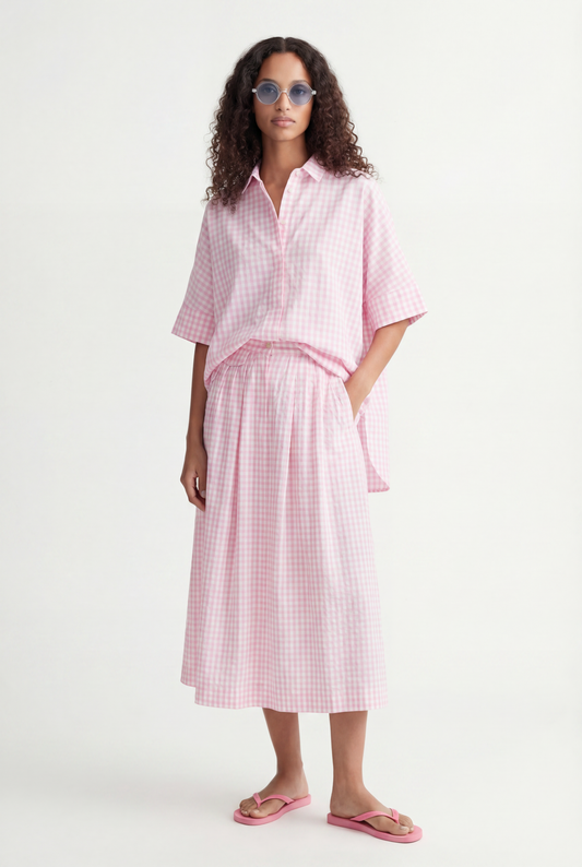 Cotton-Linen Blend 'Rocking Skirt'