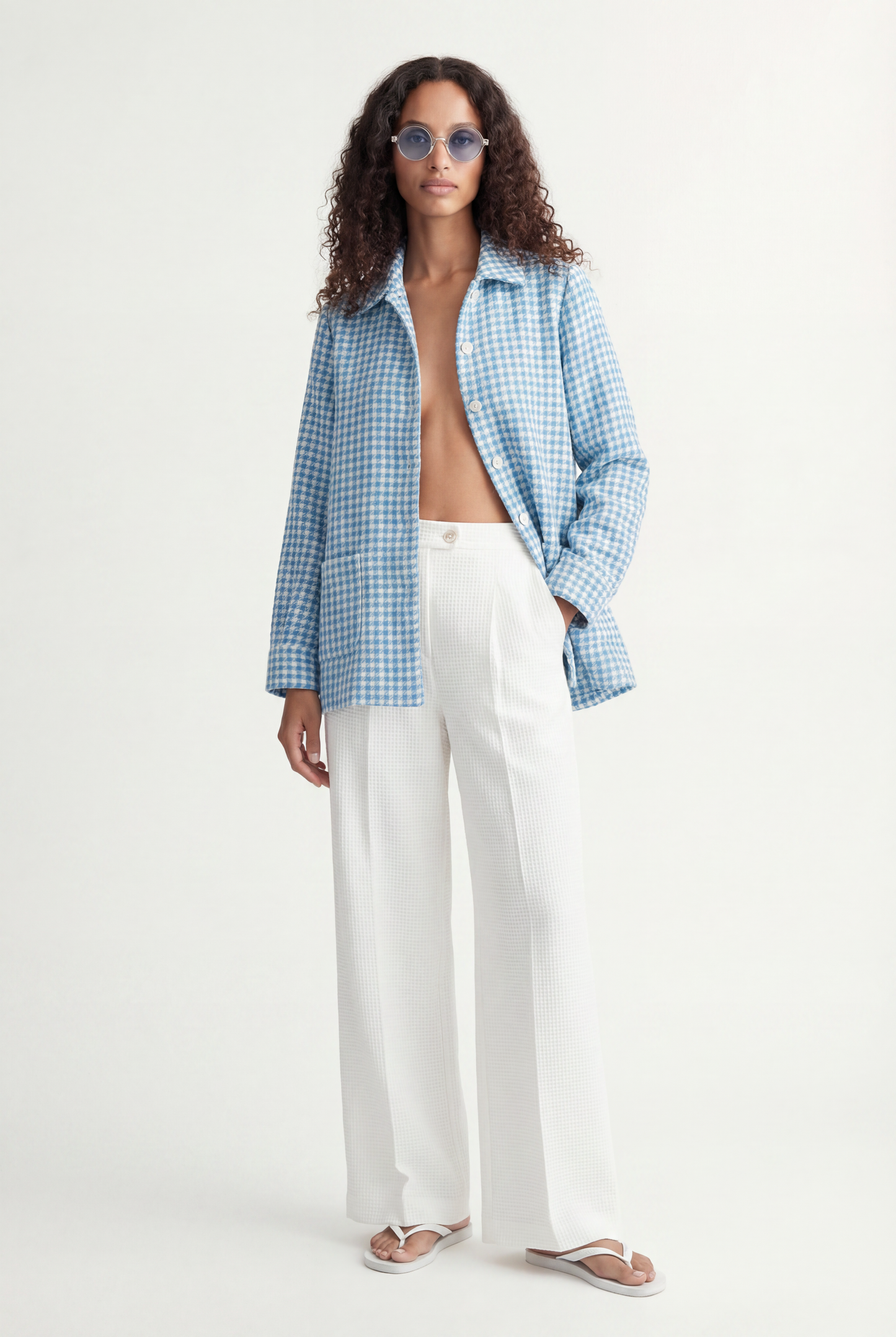 Pied de Poule 'Pocket Shirt'