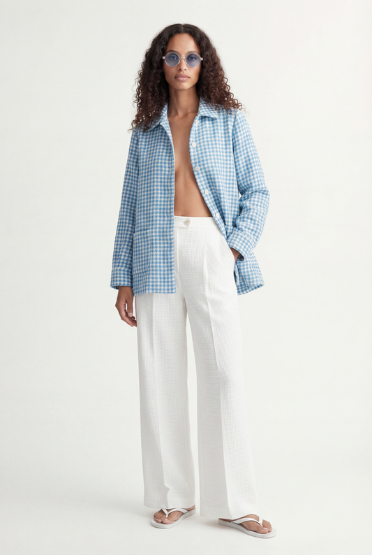 Pied de Poule 'Pocket Shirt'